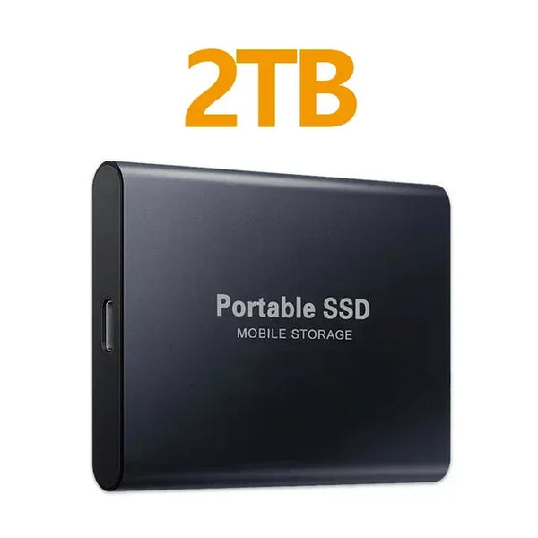 High Speed External Hard Drive Portable SSD 256TB USB3.1 Type-C Interface Hard Disk Solid State Drive Mass Storage for Laptop/PC