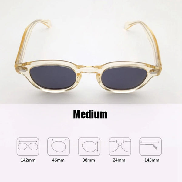 Johnny Depp Sunglasses Man Lemtosh Sun Glasses Cat Eye Polarized Lens Woman Luxury Brand Vintage Acetate Frame Driver's Goggles
