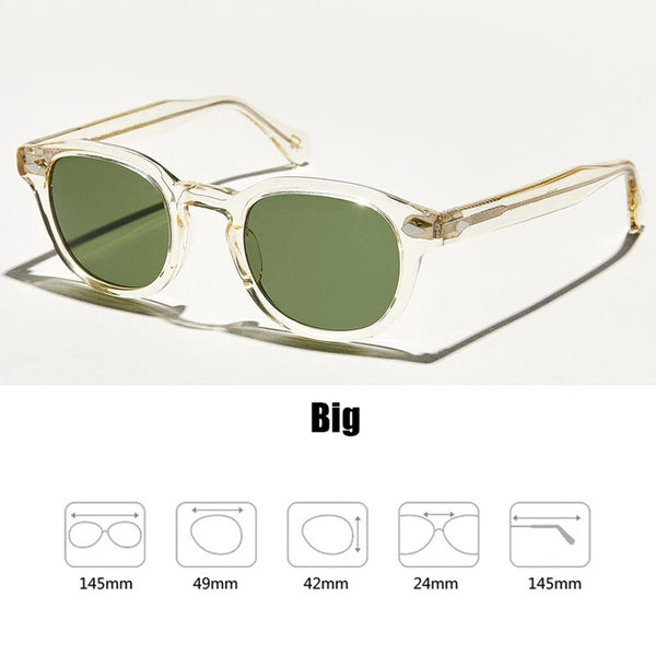 Johnny Depp Sunglasses Man Lemtosh Sun Glasses Cat Eye Polarized Lens Woman Luxury Brand Vintage Acetate Frame Driver's Goggles