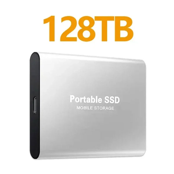 High Speed External Hard Drive Portable SSD 256TB USB3.1 Type-C Interface Hard Disk Solid State Drive Mass Storage for Laptop/PC